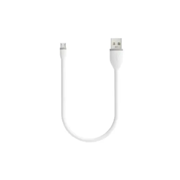 Satechi Flexible kábel USB - microUSB 0.25m biela (ST-FCM10W)