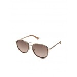 GUESS okuliare Rhinestone G Aviator Sunglasses svetlohnedé Béžová