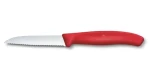 VICTORINOX Swiss Classic Kuchynský nôž 8 cm červená / vrúbkované ostrie (6.7431.C1)