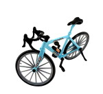 Mamido Mamido Bábika na bicykli s prilbou čierne vlasy 29 cm