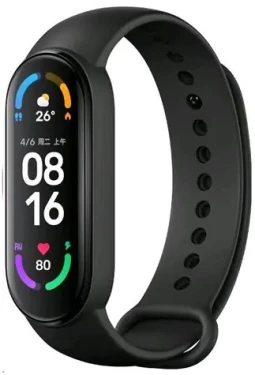 Xiaomi Mi Band 6 čierna / Fitness náramok / 1.56 AMOLED / BT 5.0 / Senzor srdcového tepu / 5 ATM / až 14 dní (32093)