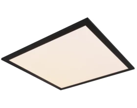 Stropné LED osvetlenie Alpha 45x45 cm, čierne%