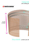 Dámske vzorované ochranné pásky na stehná Thigh Bands WZ.2 - Sesto Senso 65-70 cm béžová