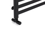 CERANO - Kúpeľňový radiátor Marco - bočné pripojenie - 816W - čierna matná - 1125x550 mm LIV-WP-10-55