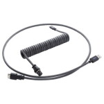 CableMod PRO Coiled Keyboard Cable USB-C - USB-A 1.5m Carbon Grey / Kábel pre klávesnicu (CM-PKCA-CKAK-KC150KC-R)