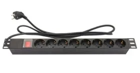 Good Connections PDU 19" čierna / PDU / 8x zásuvka / 16 A / 3800 W / 1,8 m (GC-N0076)
