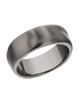 Calvin Klein Pánsky šedý prsteň ocele Metallic Waves 35100036 mm