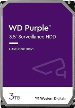 WD Purple WD33PURZ 3TB / HDD / 3.5 SATA III / 5 400 rpm / 256MB cache / 3y / pre dohľadové centrá (WD33PURZ)