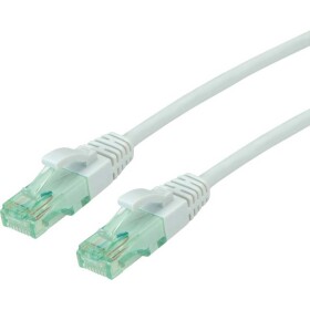 Roline recycled material 21.45.3106 RJ45 sieťové káble, prepojovacie káble CAT 6A U/UTP 7.00 m sivá netienený, PVC plášť 1 ks; 21.45.3106