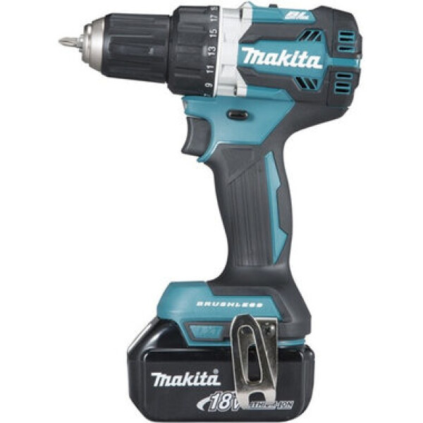 Makita DHP484RFJ / Aku Bezuhlíkový príklepový skrutkovač / 18V / Li- ION / 2x3/ 2000 ot-min / 30.000 príklepov-min (DHP484RFJ)