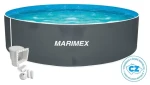 Marimex Orlando šedá / Bazén / priemer 3,05 m / výška 0,91 m / oceľová stena / skimmer Olympic
