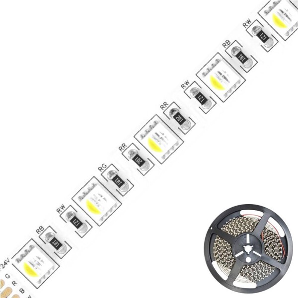EVN EVN Lichttechnik SB2024150509902 LED pásik En.trieda 2021: F (A - G) voľný koniec 24 V 5 m RGBW; SB2024150509902