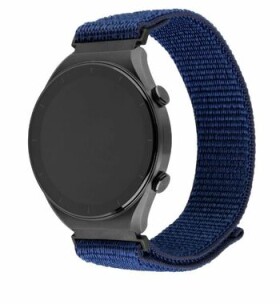 FIXED Nylonový remienok Nylon Sporty Strap s Quick Release 22mm pre smartwatch tmavomodrý (FIXNST2-22MM-DBL)