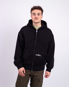 Carhartt WIP Hooded WIP Label Sweat Jacket Black L
