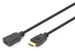 Digitus čierna / HDMI predlžovací kábel s Ethernetom / 2 m / 4K/60Hz / HDMI 2.0 / pozlátené konektory (AK-330201-020-S)