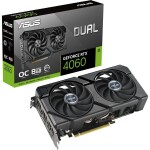 Asus Dual GeForce RTX 4060 OC EVO 8GB / 1830 - 2535Mhz / 8GB GDDR6 / 128bit / 1x HDMI + 3x DP / (8) (90YV0JC7-M0NA00)