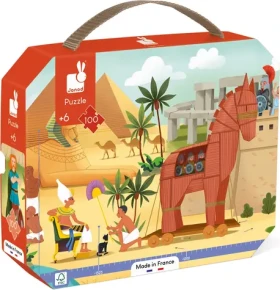 JANOD Panoramatické puzzle v kufríku Antika a mytológie