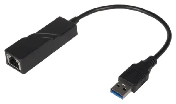 PremiumCord adaptér USB 3.0 na LAN RJ45 čierna / Adaptér / Gigabit Ethernet / 10/100/1000 Mbit (kuethernet3)