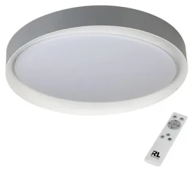 Reality Zeta šedá/biela / Stropné LED svietidlo (R62712411)