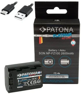 Patona NP-FZ100 Platinum / Batéria pre foto Sony / 2600 mAh / Li- ION / USB-C nabíjanie (PT1360)