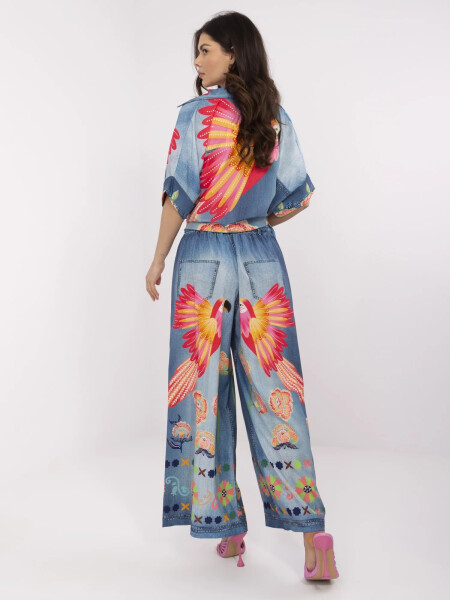 Nohavice DHJ SP 19183 6.79 modrá jedna velikost