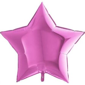 Nafukovací balónik ružová hviezda 91 cm - Grabo