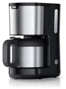 Braun KF 1505 PurShine čierna, nerez / Kávovar na prekvapkávanú kávu / 1000 W / 9 šálok / termoska 1,2 l (0X13211069)
