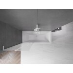 MEXEN/S - Velar L dvojkrídlová posuvná vaňová zástena 70 x 150, dekor, biela 896-070-003-31-20