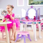 MalPlay Toaletný stolík MALÁ PRINCEZNA s kúzelnou paličkou a MP3