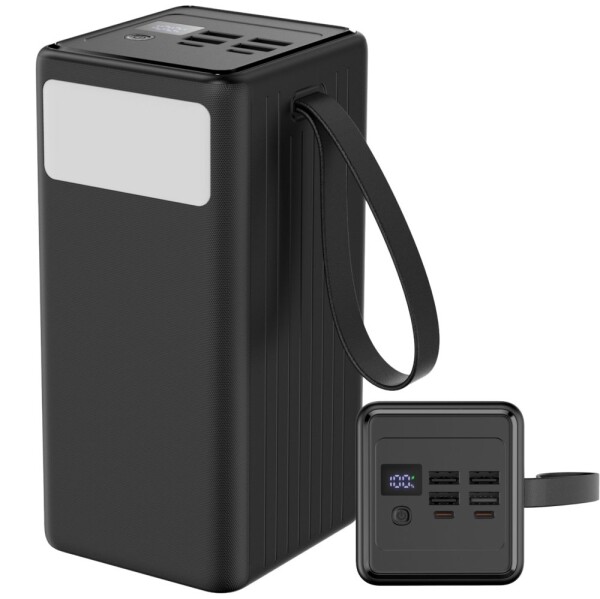 Platinet PLATINET POWER BANK 60000 mAh 65W PD FLASHLIGHT USB-C 1M CABLE [46260]