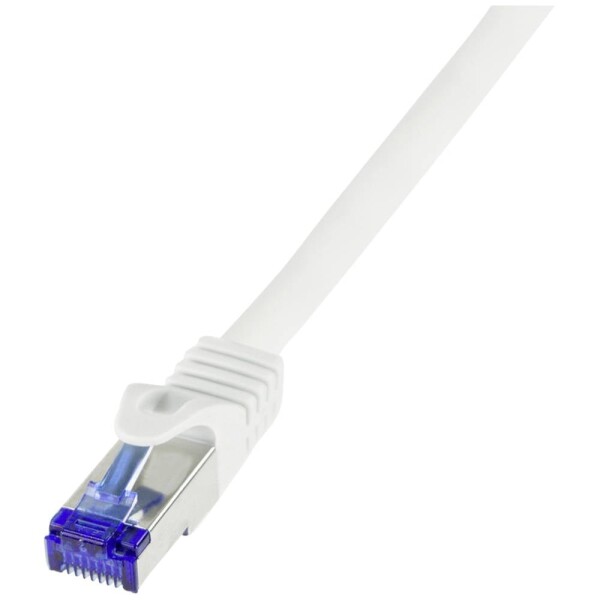 LogiLink C6A101S RJ45 USB kábel CAT 6A S/FTP 15.00 m biela 1 ks; C6A101S