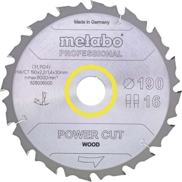 Metabo MULTI CUT PROFESSIONAL 628292000 pílový kotúč 165 x 20 x 1.4 mm Počet zubov (na palec): 54 1 ks; 628292000