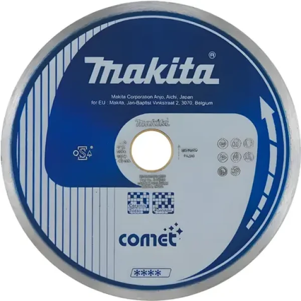 Makita Diamantový kotúč Comet Continuous 150x22,2 mm / Rezný kotúč / Keramika, porcelán / Suché aj mokré rezanie (B-13100)