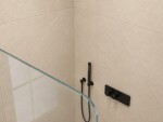 CERANO - Sprchová zástena Walk-in Orbis Ľ/P - 8 mm - čierna matná, transparentné sklo - 80x200 CER-682084