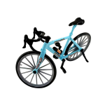 Mamido Mamido Bábika na bicykli s prilbou čierne vlasy 29 cm