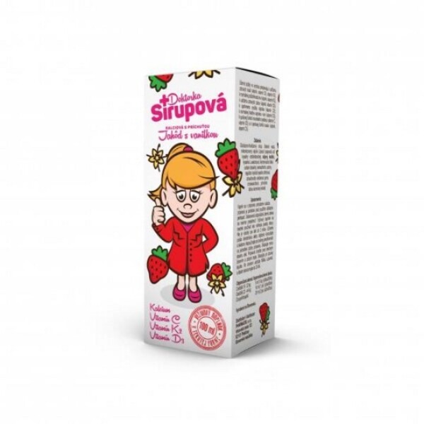DOKTORKA SIRUPOVÁ Kalciový sirup jahody s vanilkou 100 ml