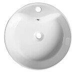 SAPHO - YAKARTA keramické umývadlo na dosku, priemer 46cm, biela BH7021