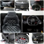 Mamido Elektrické autíčko Mercedes G63 s čiernym EVA penovým kolesom a mäkkou sedačkou, licencované