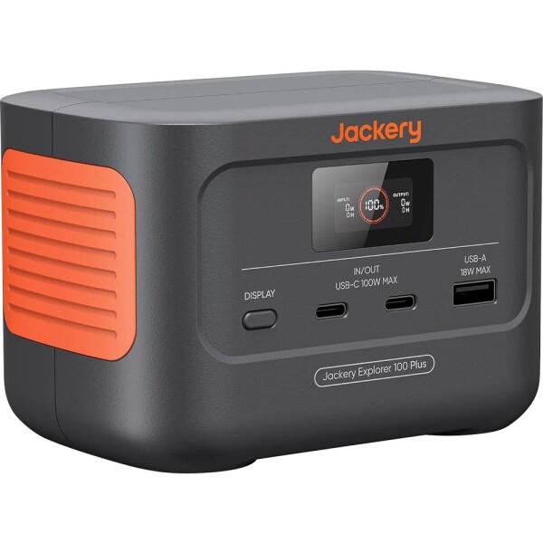 Jackery Explorer 100 Plus prenosná nabíjacia stanica 31000 mAh LiFePO4 čierna, oranžová s regulátorom nabíjania; JK-10671