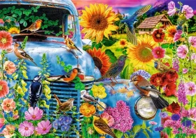 Trefl - Puzzle - Premium PLUS Tea Time: Spevné vtáky