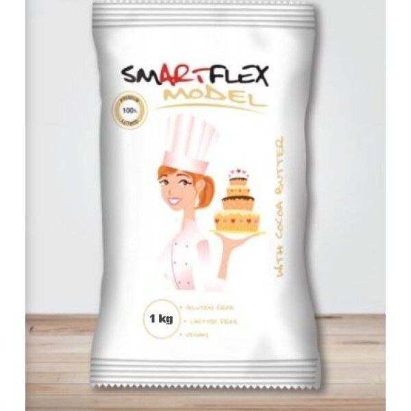 Smartflex Model s kakaovým maslom 1 kg v sáčku (Modelovacia hmota na torty) 0124 dortis - Smartflex - Smartflex