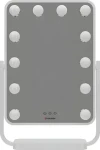 Humanas HS-HM01 biela / LED kozmetické zrkadlo / nastaviteľná teplota svetla / nastaviteľný náklon (HS2752 - białe)