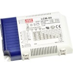 MEAN WELL LCM-60DA LED driver konštantný prúd 60 W 0.5 - 1.4 A 2 - 90 V/DC stmievateľný, PFC spínacie obvod, ochrana proti prepätiu; LCM-60DA