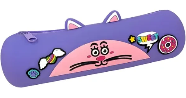 MITAMA Mitamino Animal fialová / Peračník / Silikón / Zip (63704-0283)