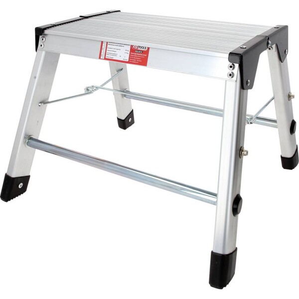 KS Tools 800.0975 hliník sklopné schodíky strieborná, čierna; 800.0975