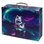 BAAGL Skladací školský kufrík Aurora s kovaním / 32.5 x 10.5 x 26 cm