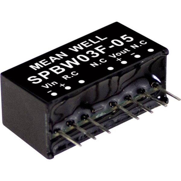 MEAN WELL SPBW03F-12 DC / DC menič napätia, modul 250 mA 3 W Počet výstupov: 1 x; SPBW03F-12