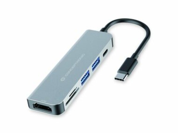 Conceptronic DONN02G USB-C dokovací adaptér / 2x USB-A 3.0 / 1x HDMI / 1x USB-C PD / SD amp; TF (DONN02G)