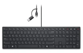 DELL KB525C čierna / drôtová klávesnica / USB-A + USB-C / US Layout (580-BBSX)