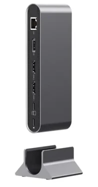 Acer 15v1 strieborná / Dokovacia stanica / USB-C / 2× HDMI 4K / DisplayPort 8K / 100W PD / RJ45 (HP.DSCAB.022)